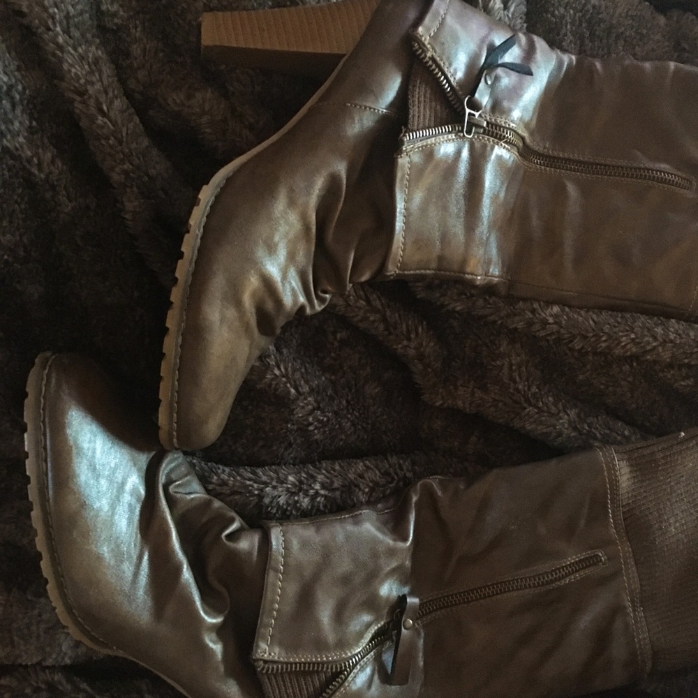Brown 2inch boots